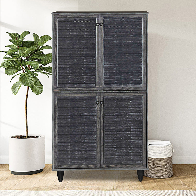 Παπουτσοθήκη-ντουλάπι Ronan  χρώμα wenge 70.5x35x122εκ - Image 1