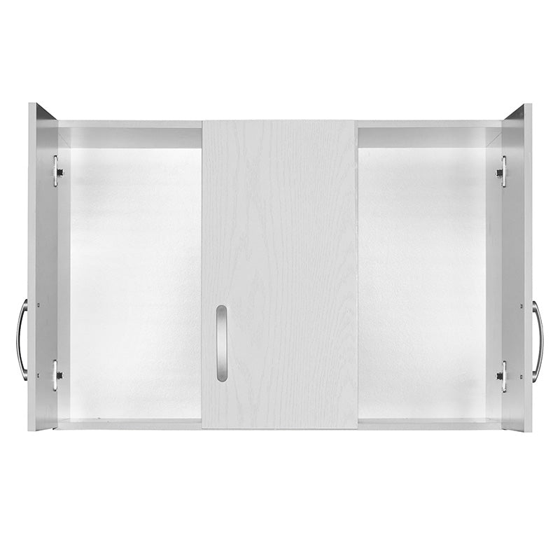 Πατάρι ντουλάπας Zelia  τρίφυλλο λευκό 90x42x60εκ - Pakobazaar