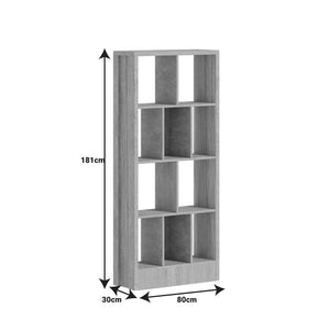 Βιβλιοθήκη Dividre  sonoma oak μελαμίνης 80x30x181εκ - Image 6