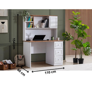 Γραφείο Dafnochori Λευκό 110x60x154 εκ. Μελαμίνης