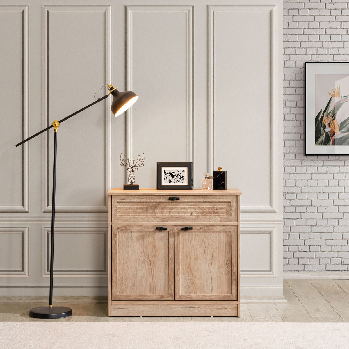 Συρταριέρα Asklipio Καφέ 87x44x80 εκ. Μελαμίνης