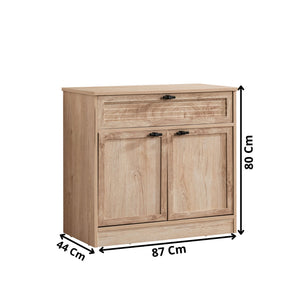 Συρταριέρα Asklipio Καφέ 87x44x80 εκ. Μελαμίνης