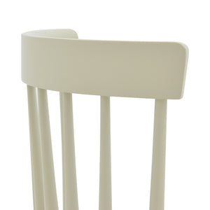 Καρέκλα Larus  φυσικό ξύλo rubberwood ανθρακί-λευκό 50x49x90εκ. - Image 5