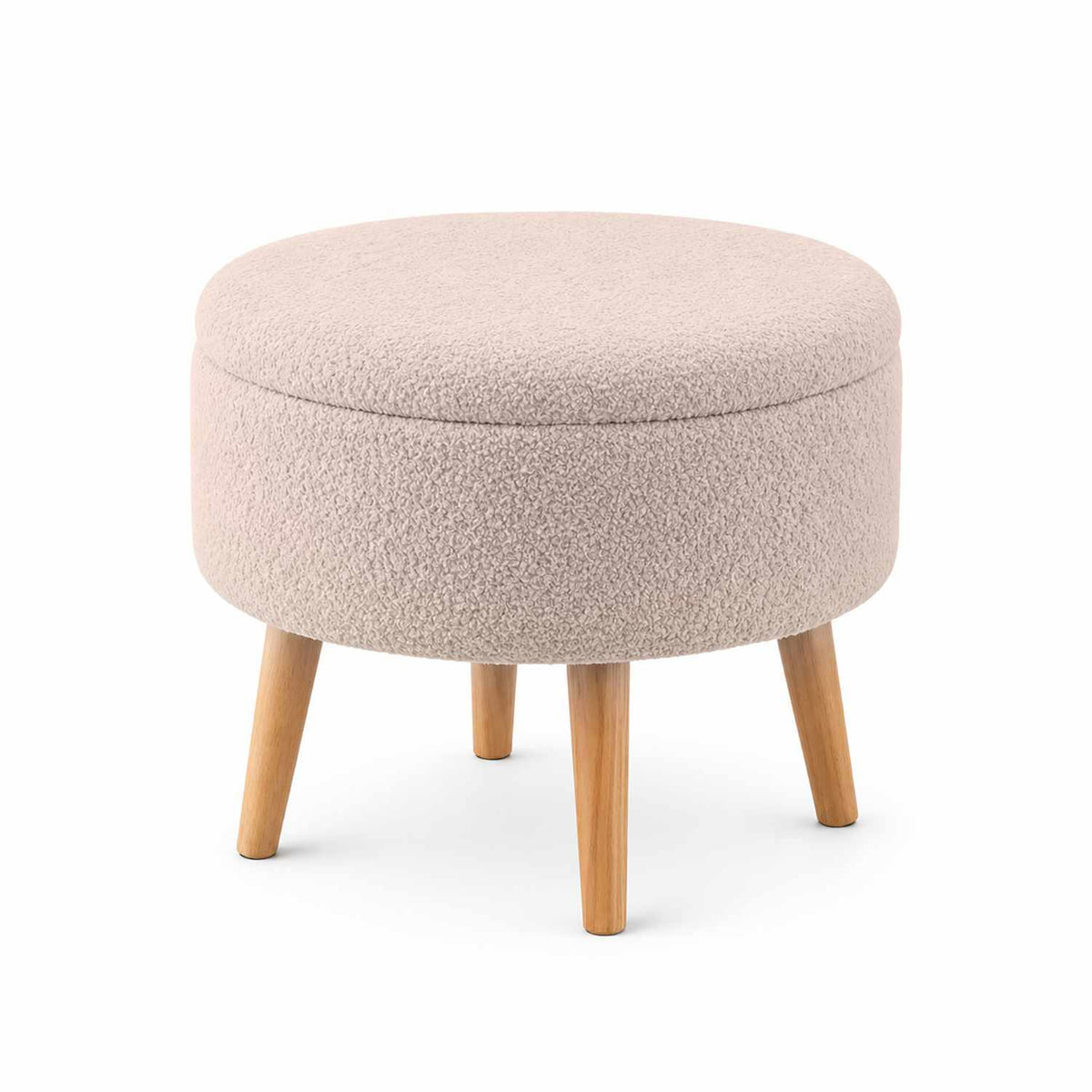 Πουφ Tersefanou Μπεζ - Wellsoft 45x45x44 εκ.