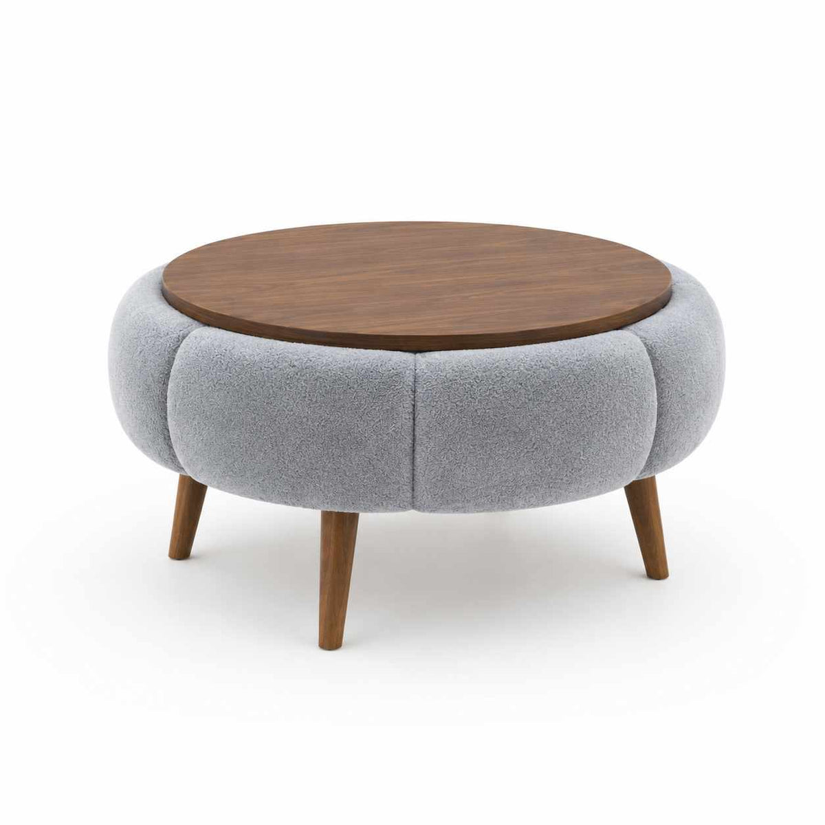 Τραπεζάκι Σαλονιού Tsivlou Γκρι - Καρυδί 60x60x44 εκ. Μελαμίνης
