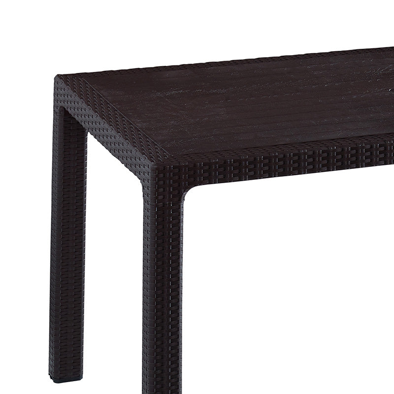 Τραπέζι Explore  με UV protection PP καφέ 150x90x73.5εκ - Image 2