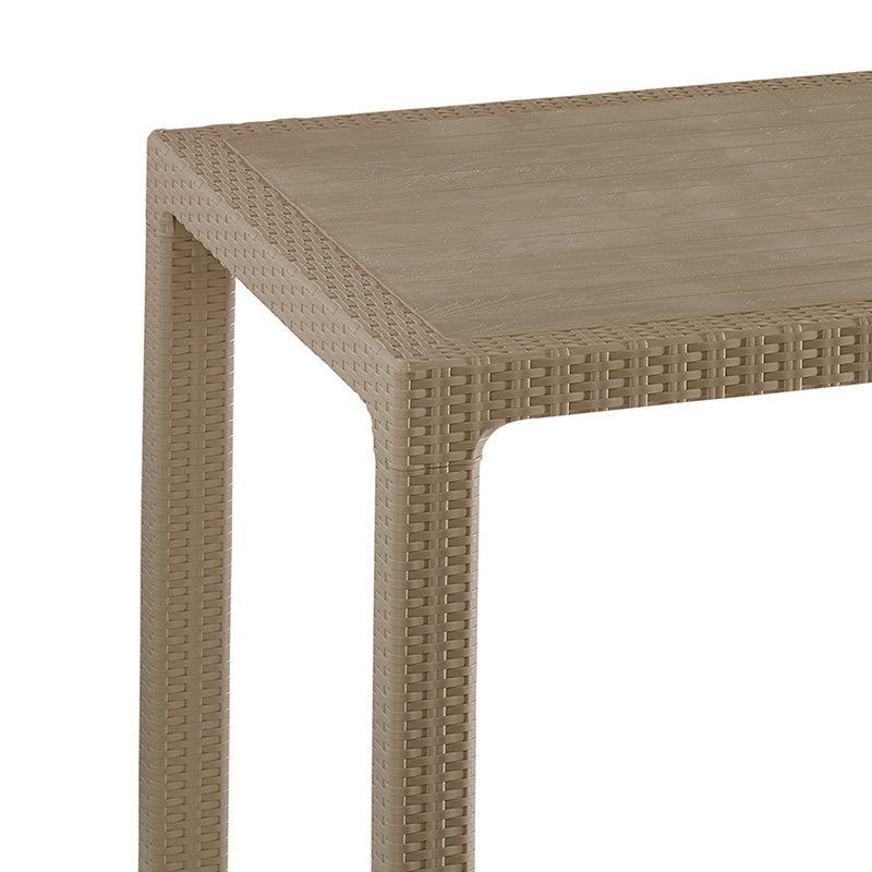 Τραπέζι Explore  με UV protection PP cappucino 150x90x73.5εκ - Pakobazaar