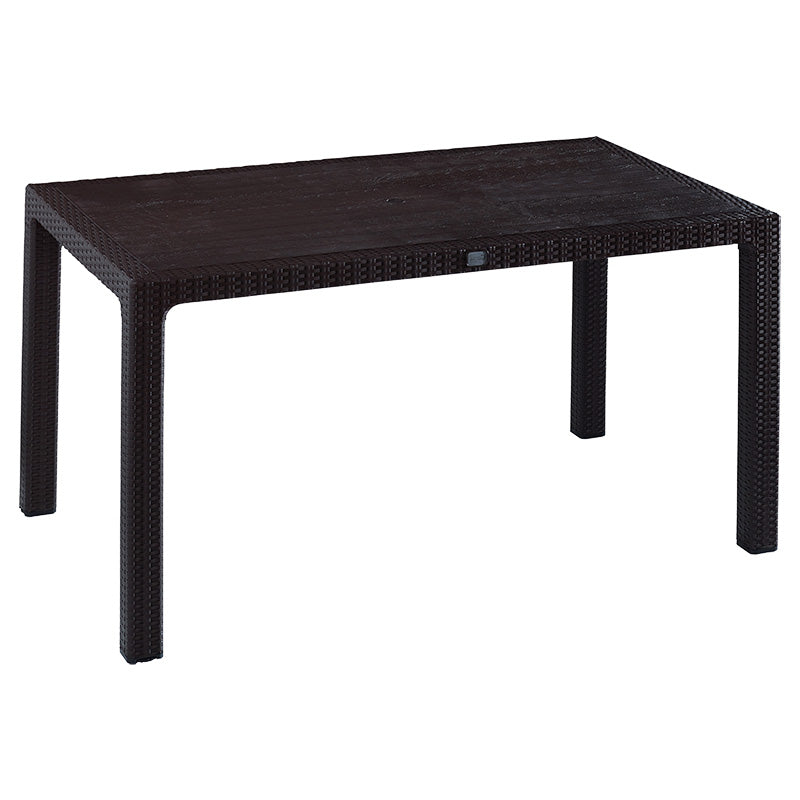 Τραπεζαρία Explore-Confident  σετ 5τεμ PP καφέ 150x90x73,5εκ - Pakobazaar