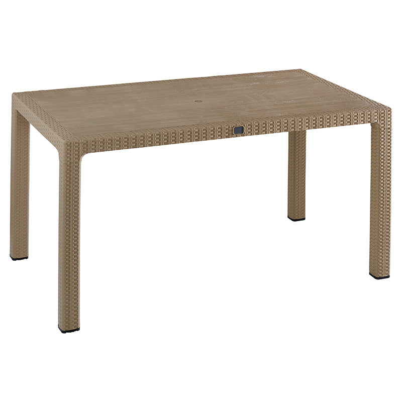 Τραπεζαρία Explore-Frontline  σετ 7τεμ PP cappuccino 150x90x73,5εκ. - Pakobazaar