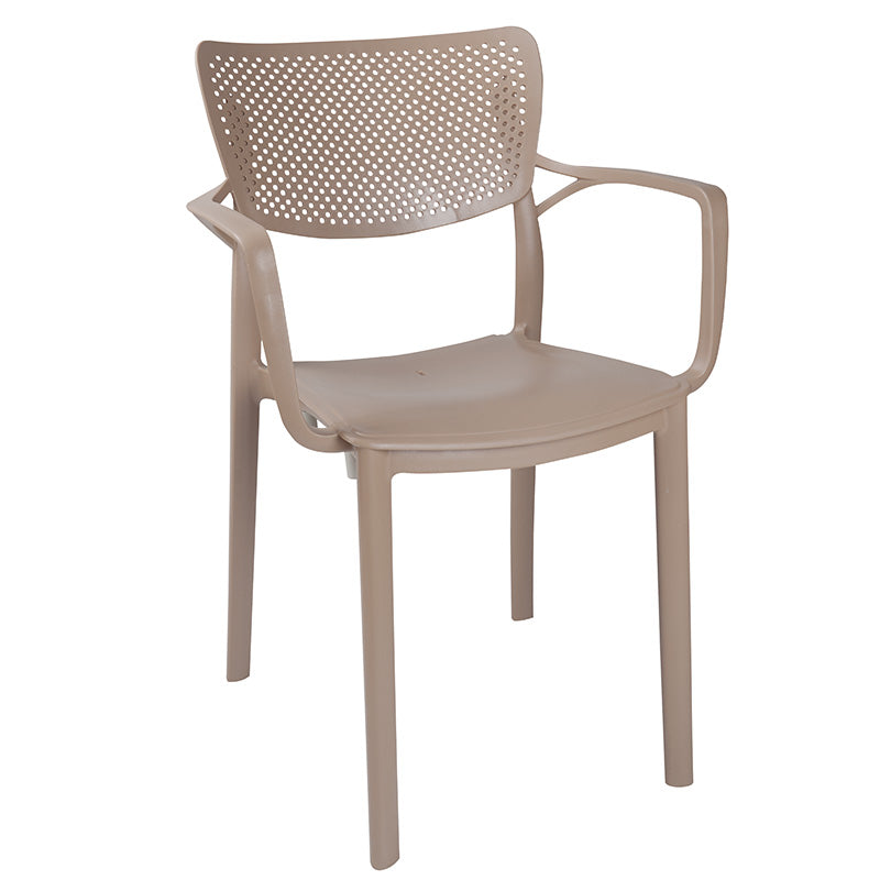 Τραπεζαρία Explore-Frontline  σετ 7τεμ PP cappuccino 150x90x73,5εκ. - Pakobazaar