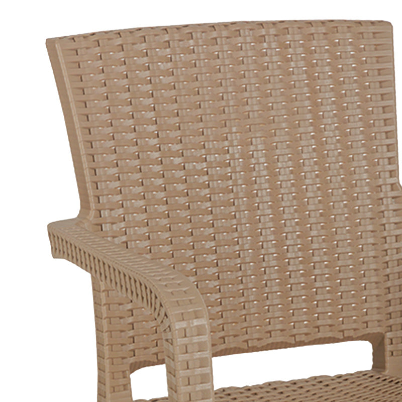 Τραπεζαρία Icon-Halcyon  σετ 5τεμ PP σε cappuccino απόχρωση