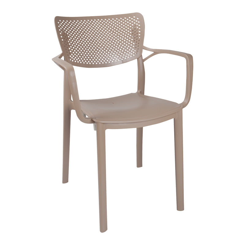 Τραπεζαρία Icon-Frontline  σετ 5τεμ PP σε cappuccino απόχρωση - Image 2