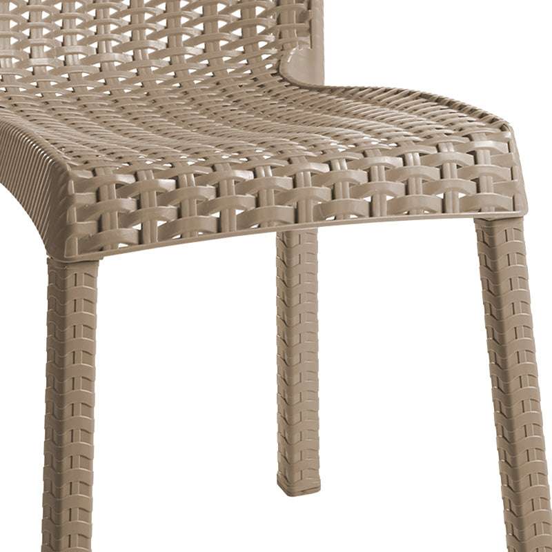 Τραπεζαρία Icon-Confident  σετ 5τεμ PP σε cappuccino απόχρωση - Image 4