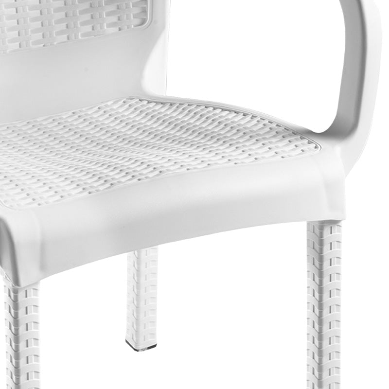 Τραπεζαρία Icon-Festive  σετ 3τεμ PP σε λευκή απόχρωση