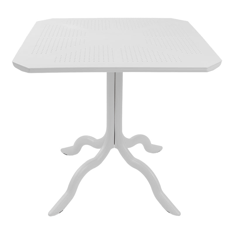 Τραπέζι Icon  PP σε λευκή απόχρωση 80x80x74.5εκ - Pakobazaar