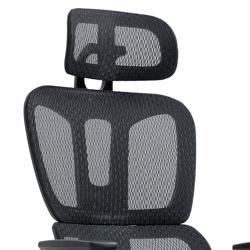 Καρέκλα γραφείου διευθυντή με υποπόδιο Verdant  Premium Quality mesh χρώμα μαύρο - Pakobazaar