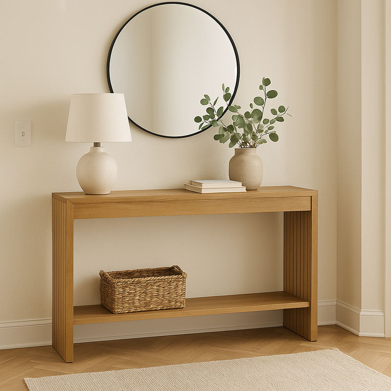 Κονσόλα Focused  MDF φυσικό 120x35x74εκ - Pakobazaar