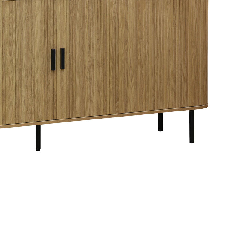 Μπουφές Scandi  MDF φυσικό με μεταλλικά μαύρα πόδια 170x45x80εκ - Pakobazaar