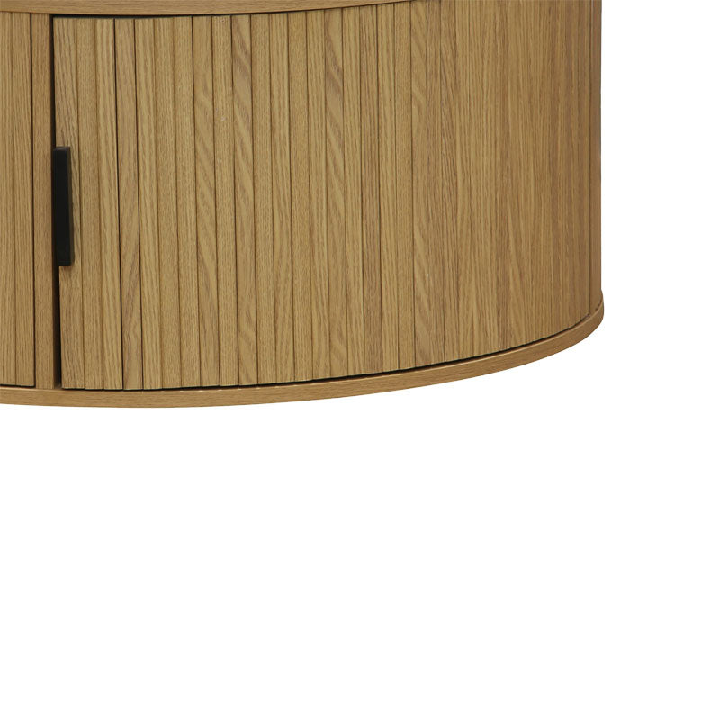 Τραπέζι σαλονιού Scandi  MDF σε φυσική απόχρωση Φ80x35.5εκ - Pakobazaar