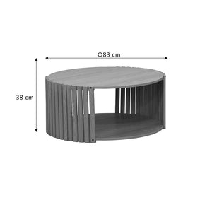 Τραπέζι σαλονιού Heavenly  MDF φυσικό Φ83x38εκ - Pakobazaar