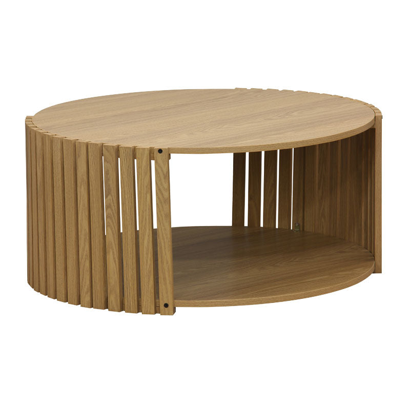 Τραπέζι σαλονιού Heavenly  MDF φυσικό Φ83x38εκ - Pakobazaar