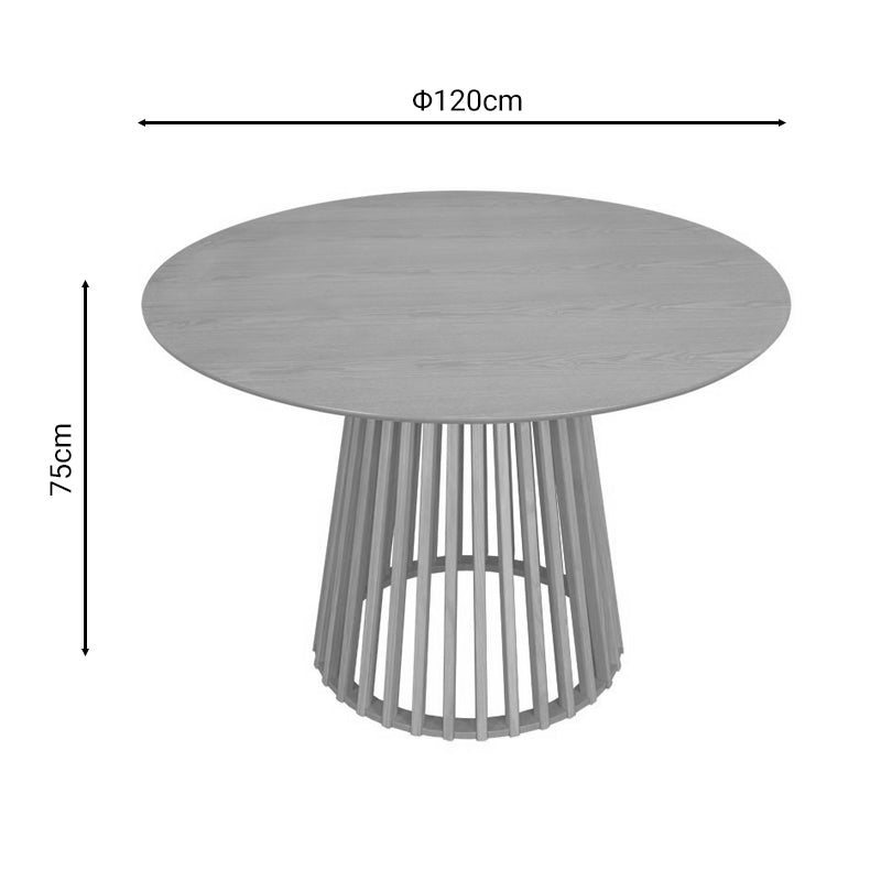 Τραπέζι Domonic  φυσικό Φ120x75εκ - Pakobazaar