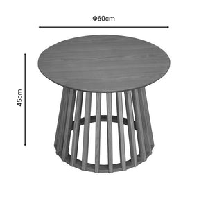 Τραπέζι σαλονιού Domonic  φυσικό Φ60x45εκ - Pakobazaar