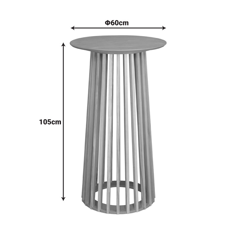 Τραπέζι μπαρ Domonic  mdf φυσικό Φ60x105εκ - Pakobazaar