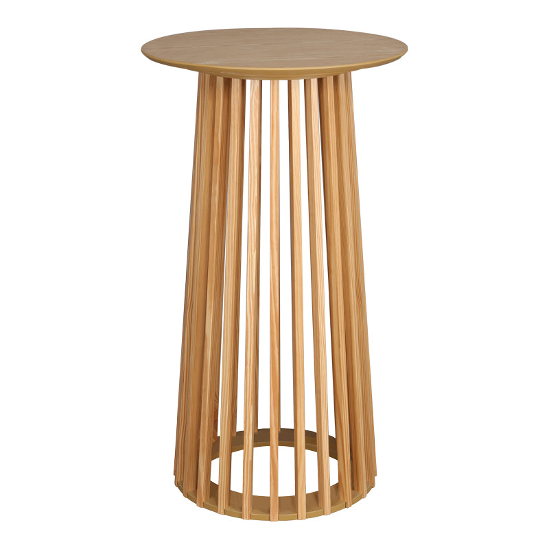 Τραπέζι μπαρ Domonic  mdf φυσικό Φ60x105εκ - Pakobazaar