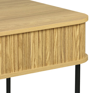 Γραφείο εργασίας Scandi  MDF/Metal σε φυσική απόχρωση με μεταλλικά μαύρα πόδια 120x60x76,5εκ - Pakobazaar