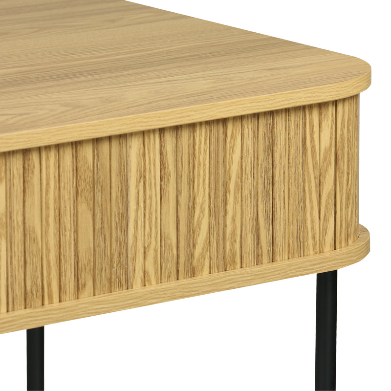 Γραφείο εργασίας Scandi  MDF/Metal σε φυσική απόχρωση με μεταλλικά μαύρα πόδια 120x60x76,5εκ - Pakobazaar