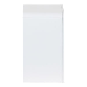 Κομοδίνο Zeplen  MDF σε λευκή απόχρωση 40x30x53εκ - Pakobazaar