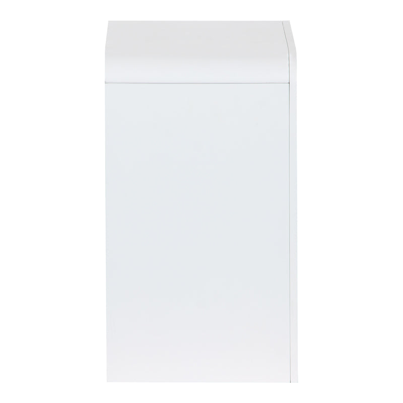 Κομοδίνο Zeplen  MDF σε λευκή απόχρωση 40x30x53εκ - Pakobazaar
