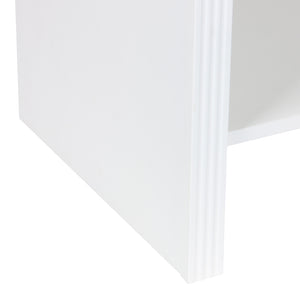 Κομοδίνο Zeplen  MDF σε λευκή απόχρωση 40x30x53εκ - Pakobazaar
