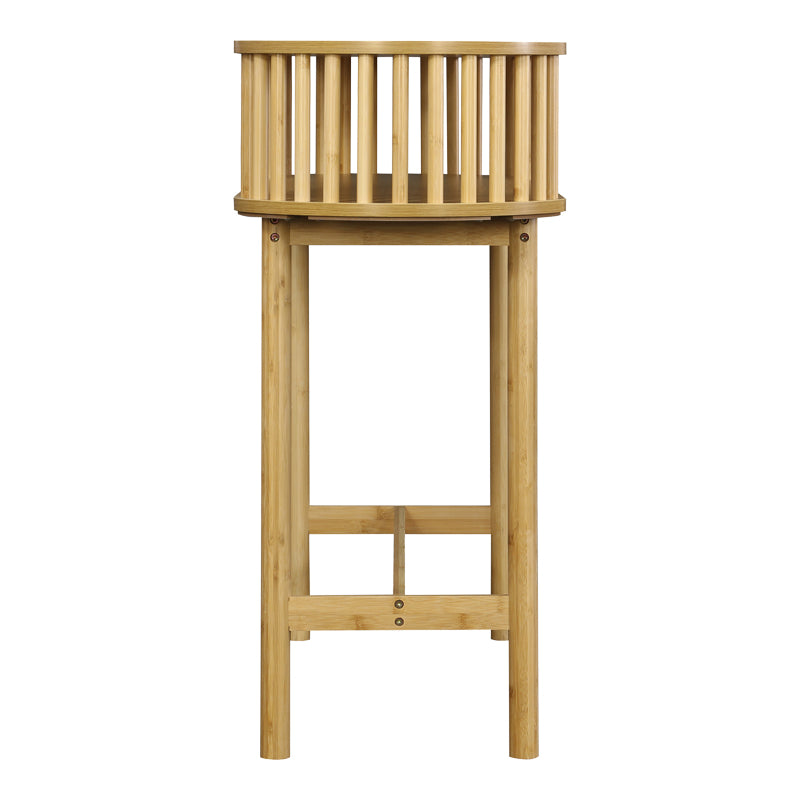 Κονσόλα Nodial  MDF/Bamboo σε φυσική απόχρωση 120x39x85εκ - Pakobazaar