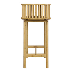 Κονσόλα Nodial  MDF/Bamboo σε φυσική απόχρωση 120x39x85εκ - Pakobazaar