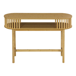 Κονσόλα Nodial  MDF/Bamboo σε φυσική απόχρωση 120x39x85εκ - Pakobazaar