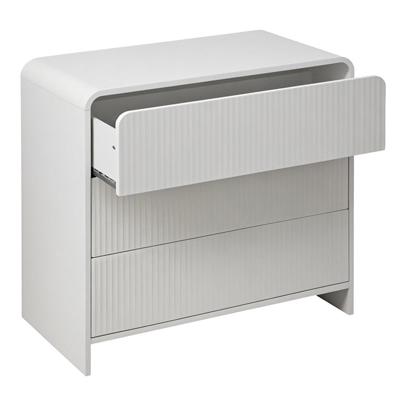 Συρταριέρα Zeplen  MDF σε λευκή απόχρωση 80x40x75εκ - Pakobazaar