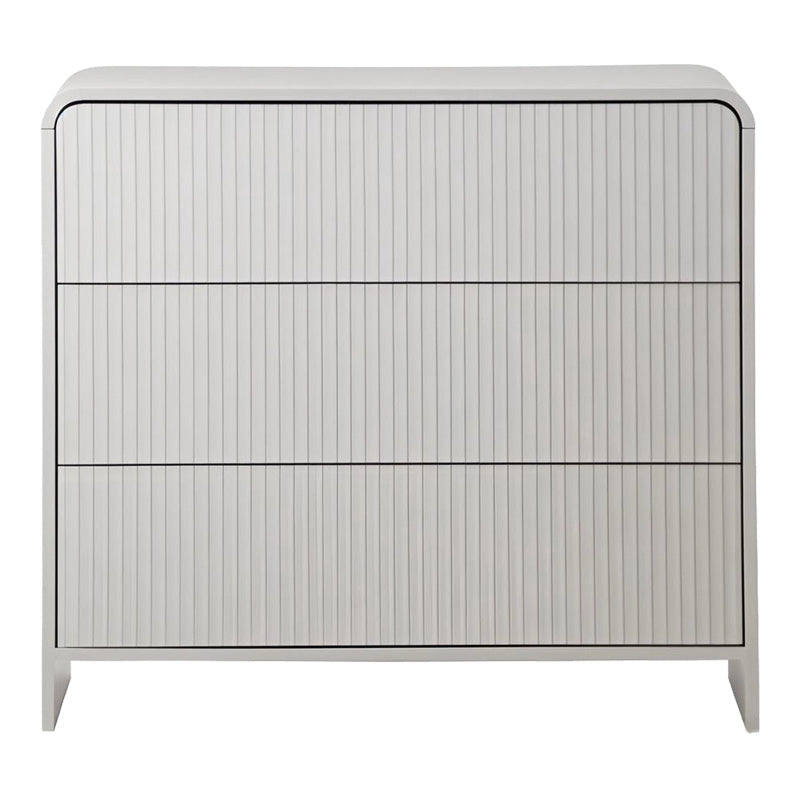 Συρταριέρα Zeplen  MDF σε λευκή απόχρωση 80x40x75εκ - Pakobazaar