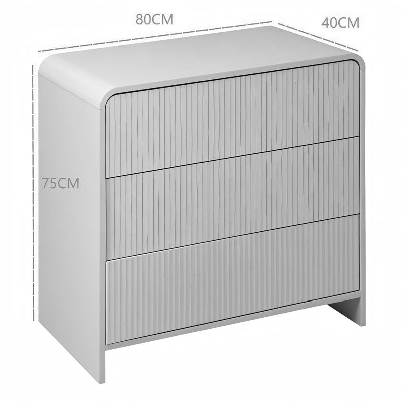 Συρταριέρα Zeplen  MDF σε λευκή απόχρωση 80x40x75εκ - Pakobazaar