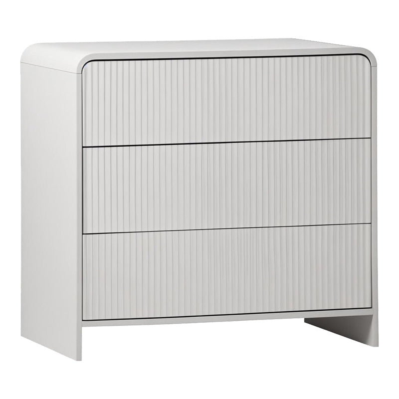 Συρταριέρα Zeplen  MDF σε λευκή απόχρωση 80x40x75εκ - Pakobazaar