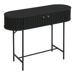 Κονσόλα Zakro  MDF-μέταλλο σε μαύρη απόχρωση 100x35x75εκ - Pakobazaar
