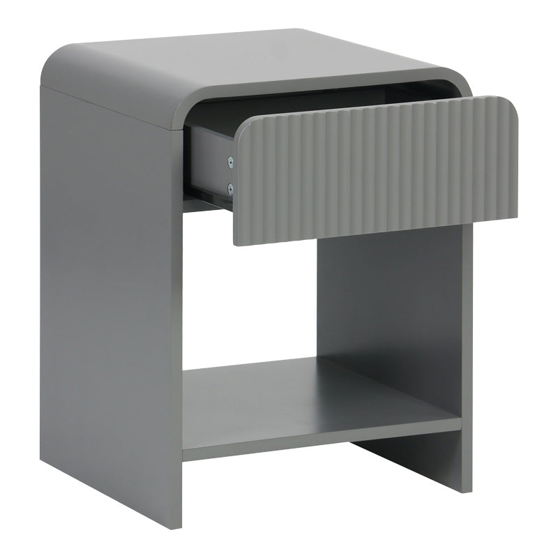 Κομοδίνο Lemperto  MDF σε γκρι απόχρωση 40x40x53εκ - Pakobazaar