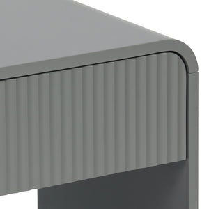 Κομοδίνο Lemperto  MDF σε γκρι απόχρωση 40x40x53εκ - Pakobazaar