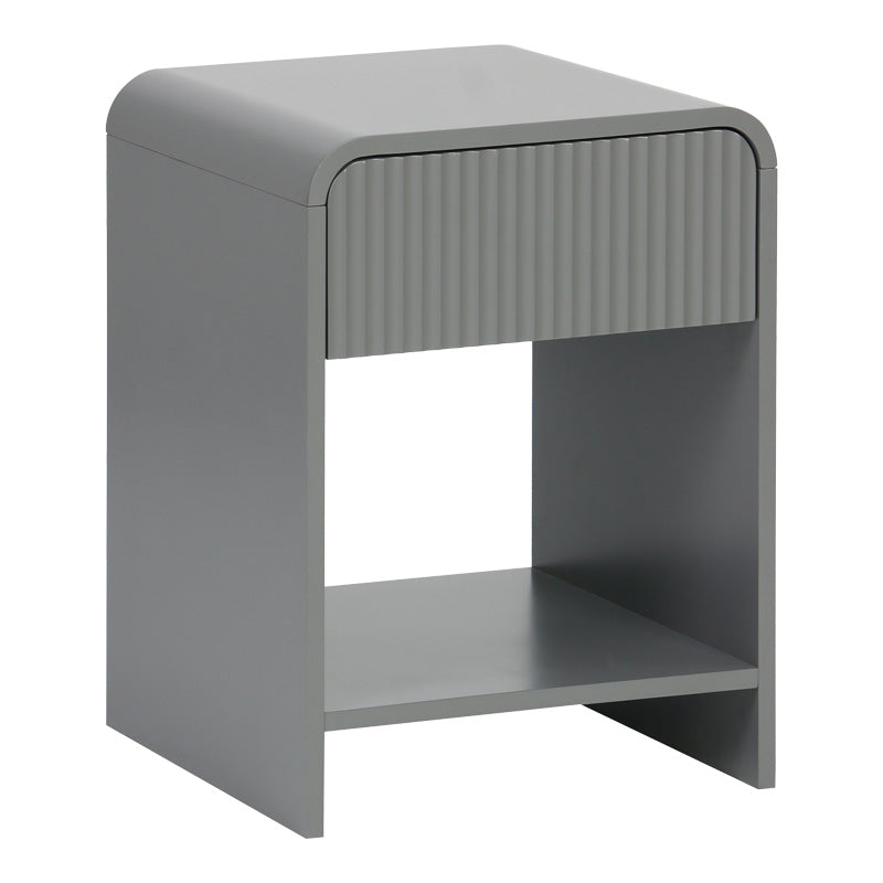 Κομοδίνο Lemperto  MDF σε γκρι απόχρωση 40x40x53εκ - Pakobazaar