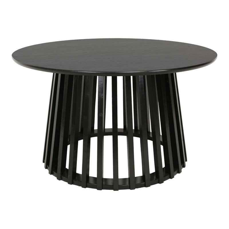 Τραπέζι σαλονιού Domonic  mdf σε μαύρη απόχρωση Φ80x45εκ - Pakobazaar