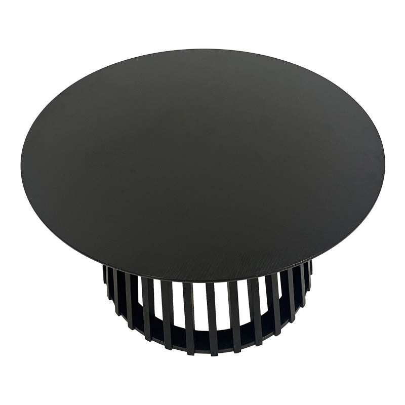 Τραπέζι σαλονιού Domonic  mdf σε μαύρη απόχρωση Φ80x45εκ - Pakobazaar