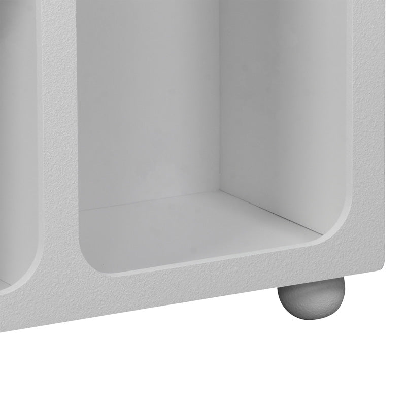 Μπουφές Emersi  με ράφια mdf σε λευκή απόχρωση 164x34x76εκ - Pakobazaar