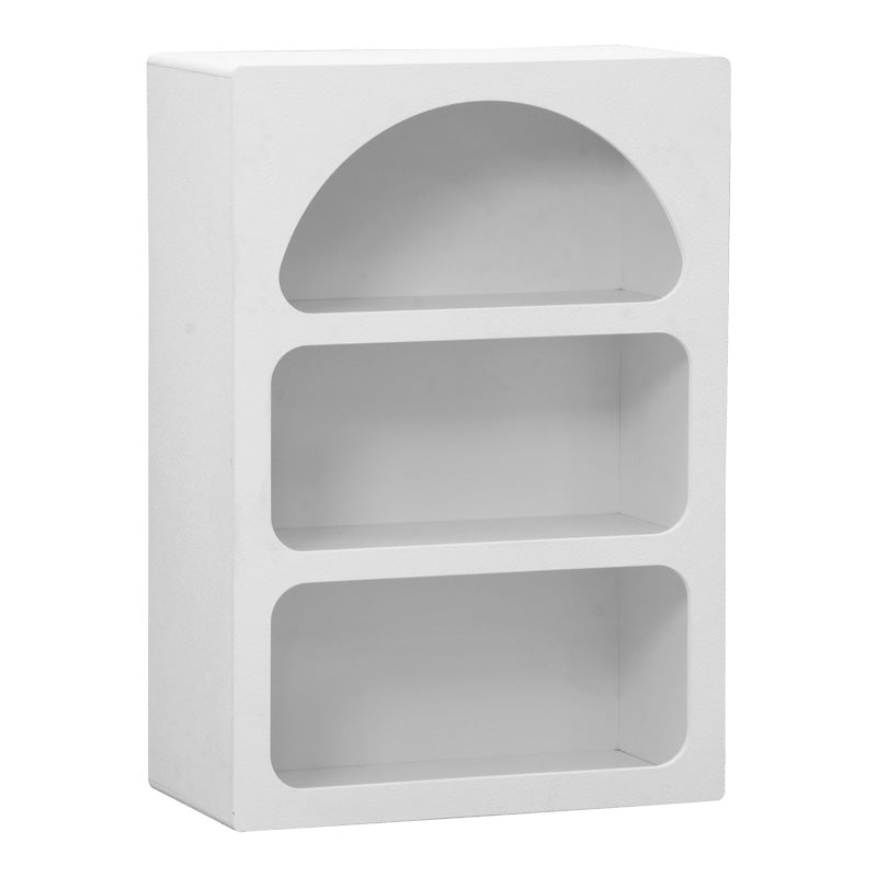 Βιβλιοθήκη-ραφιέρα Emersi  mdf σε λευκή απόχρωση 70x35x100εκ - Pakobazaar