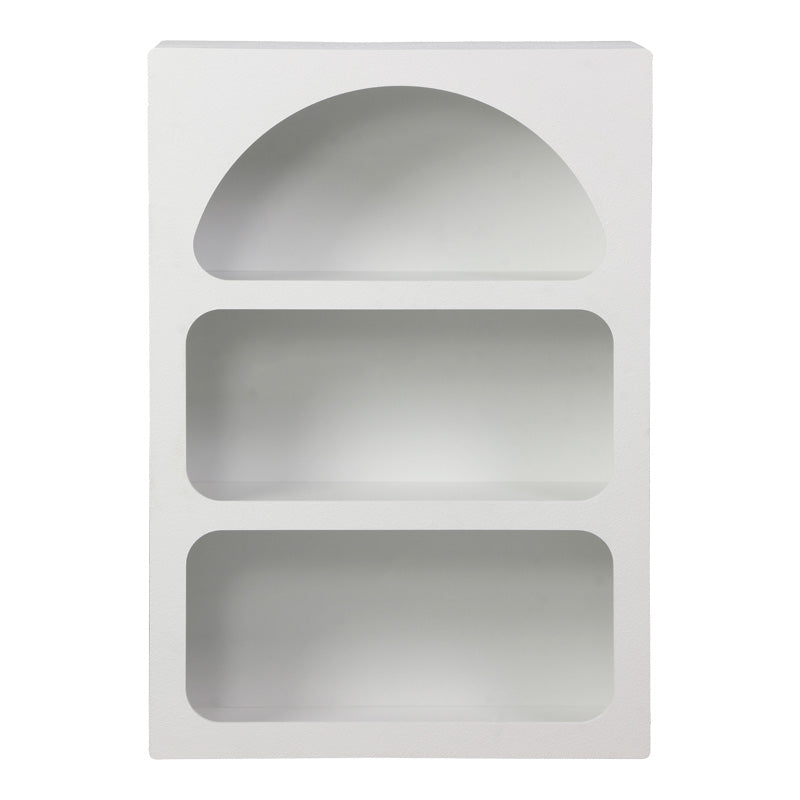 Βιβλιοθήκη-ραφιέρα Emersi  mdf σε λευκή απόχρωση 70x35x100εκ - Pakobazaar